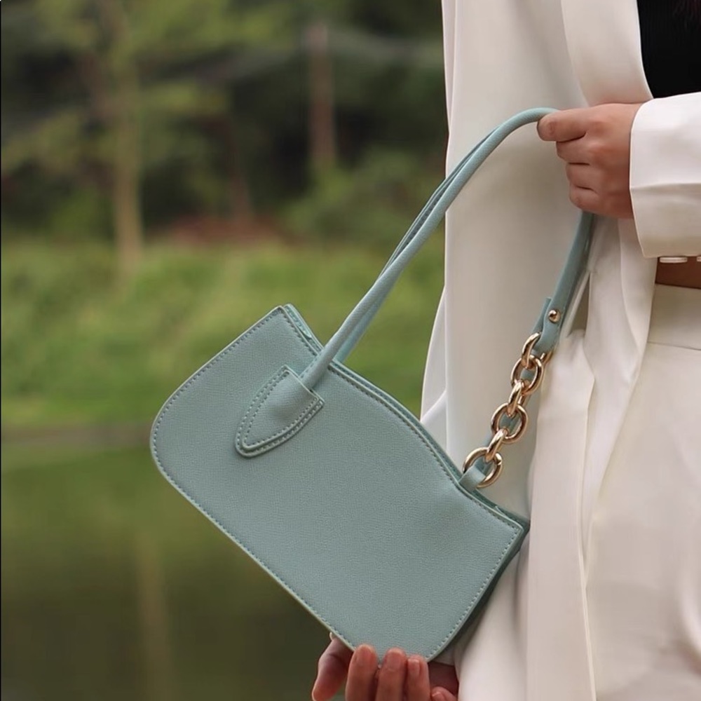 Teal shoulder bag